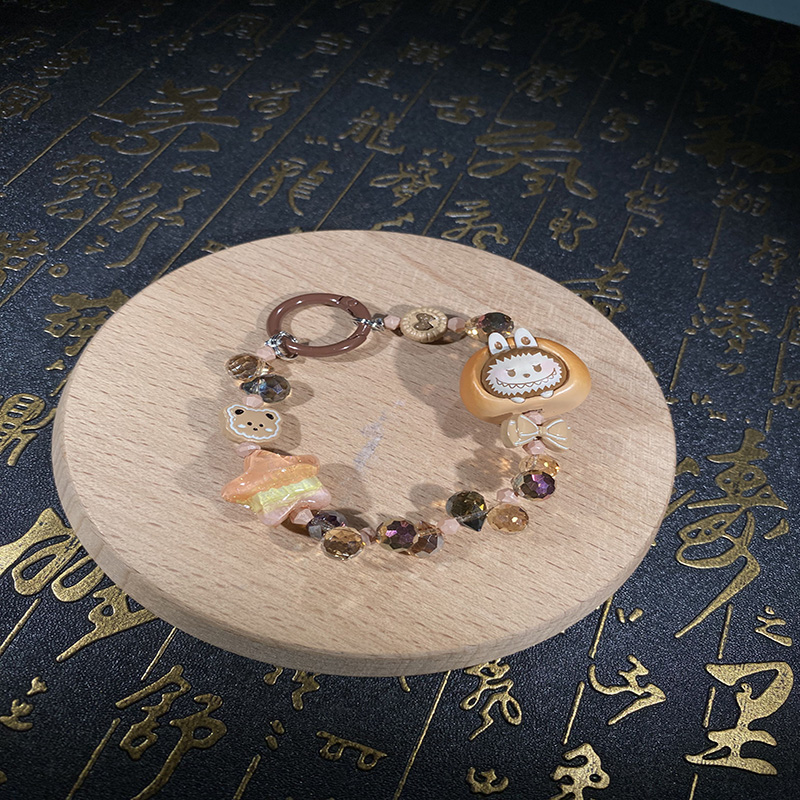 非金属树脂吊坠 【哈轩灵灵珠宝】泡泡玛特-拉布布手机链-301461