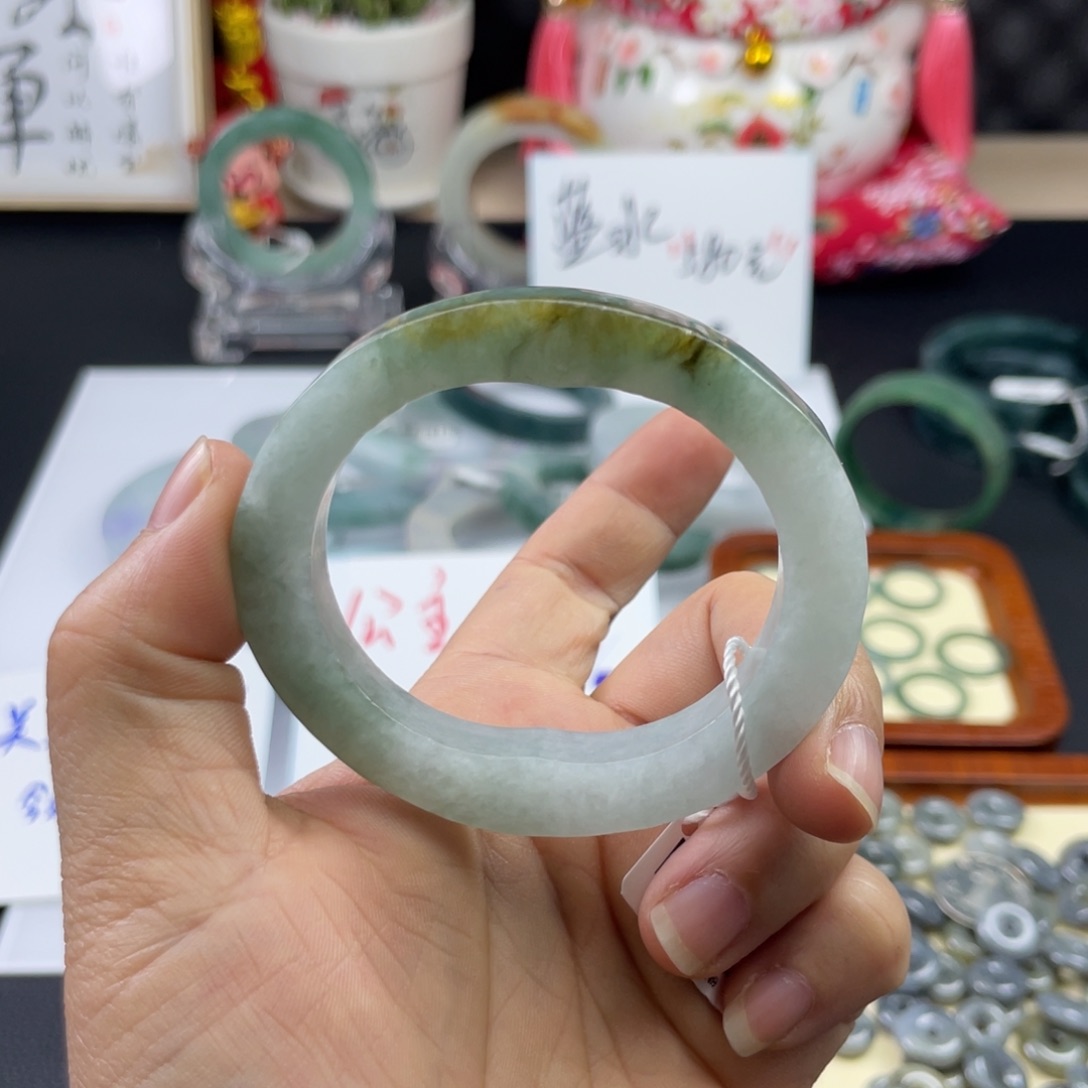 定制翡翠天然翡翠手镯未镶嵌?***?