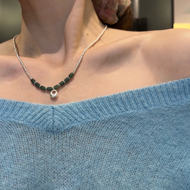 坠链均925银 阿腾莎银饰 胖嘟嘟钱袋项链 原创设计 新款 