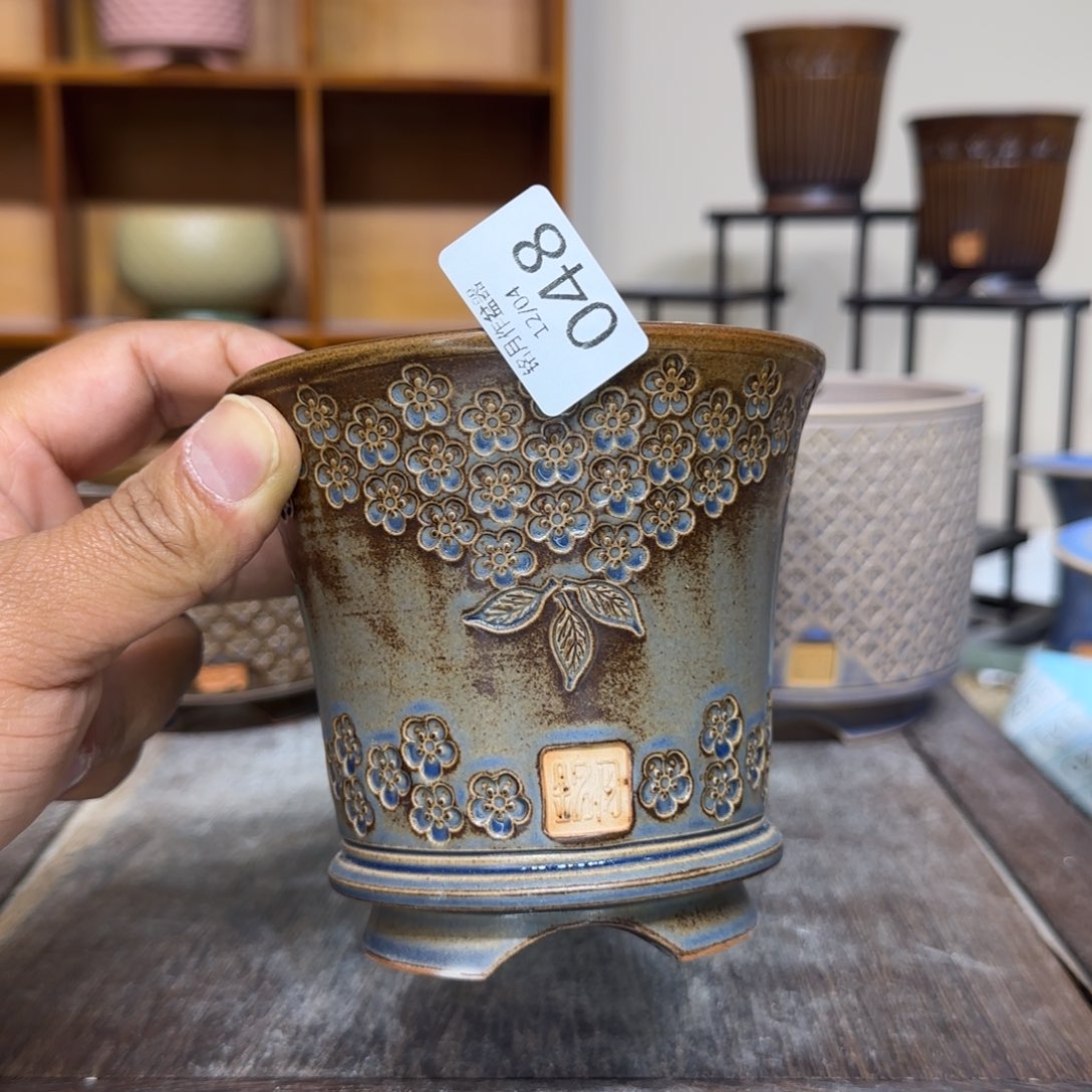 手工花盆  048 内口口径 9.5 cm 