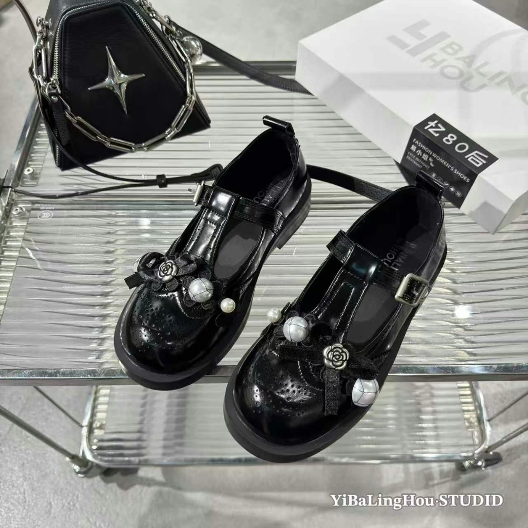 YBLH「甜酷·山茶花·薄底乐福」8818-015