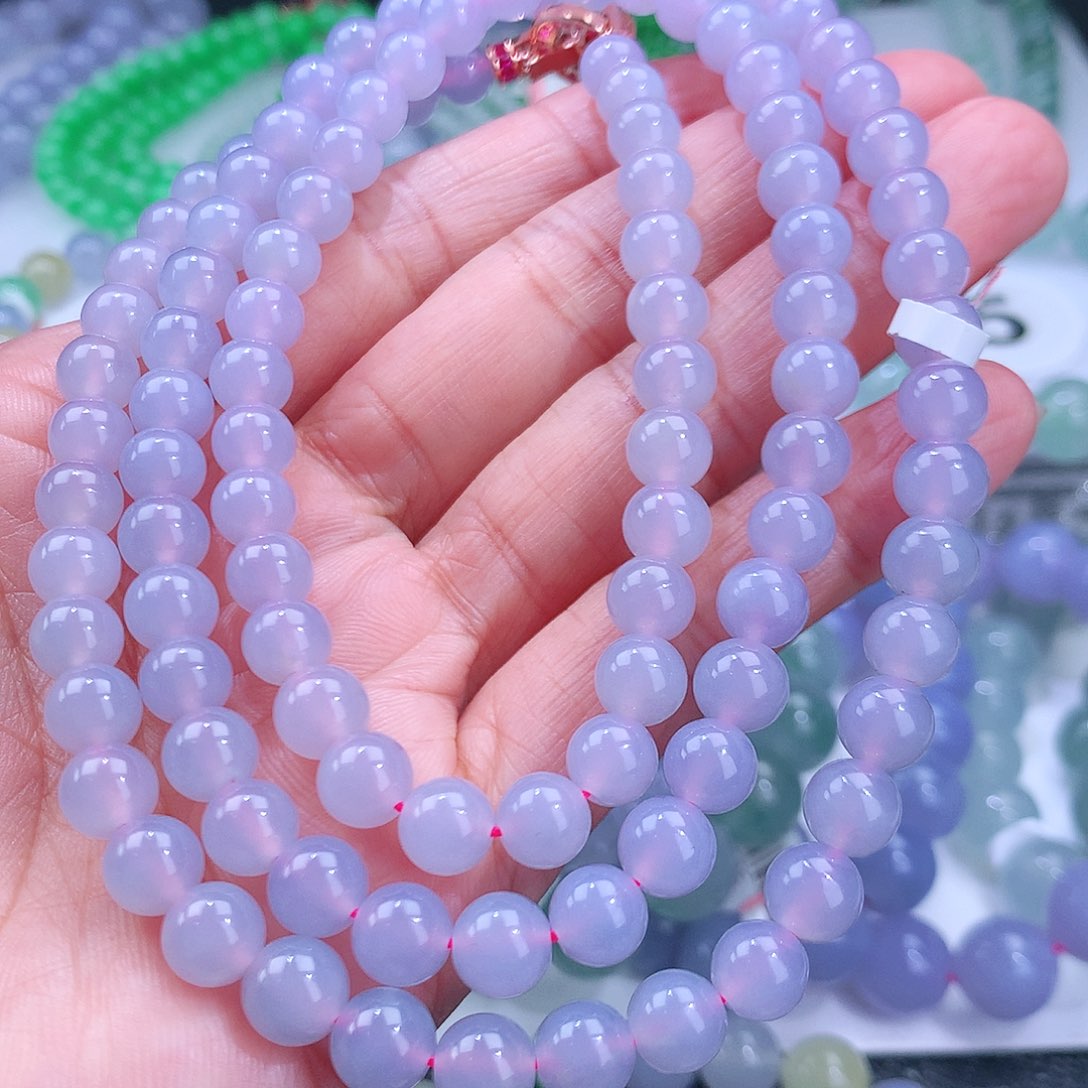 翡翠手串未镶嵌卡7mm