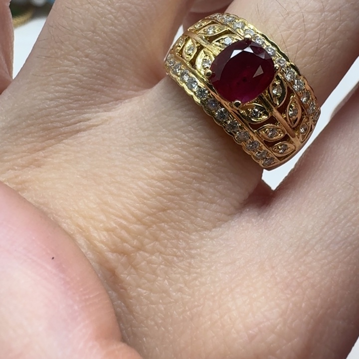 戒指未镶嵌红宝石