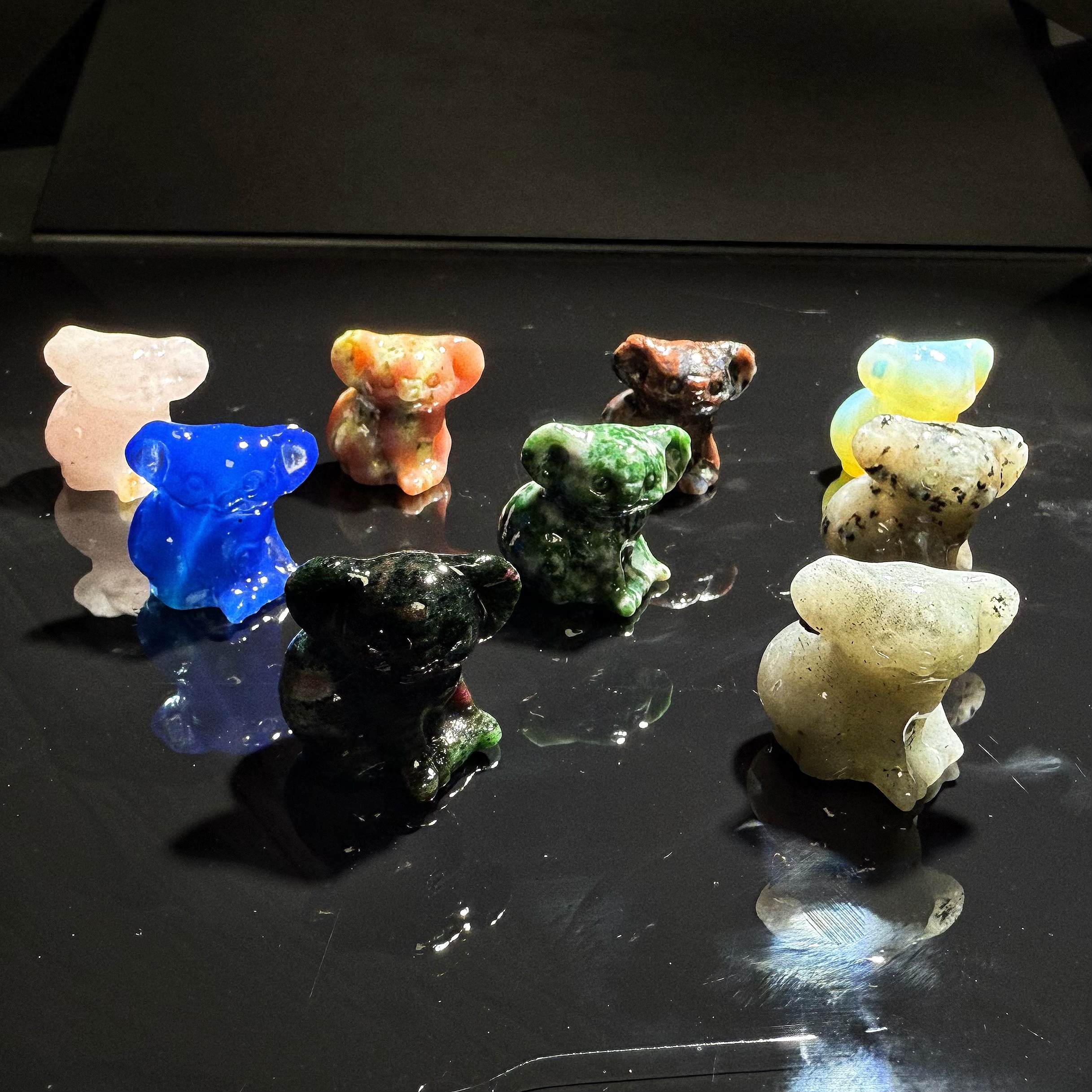 SJ739 水晶雕刻考拉小摆件-多样性发其一