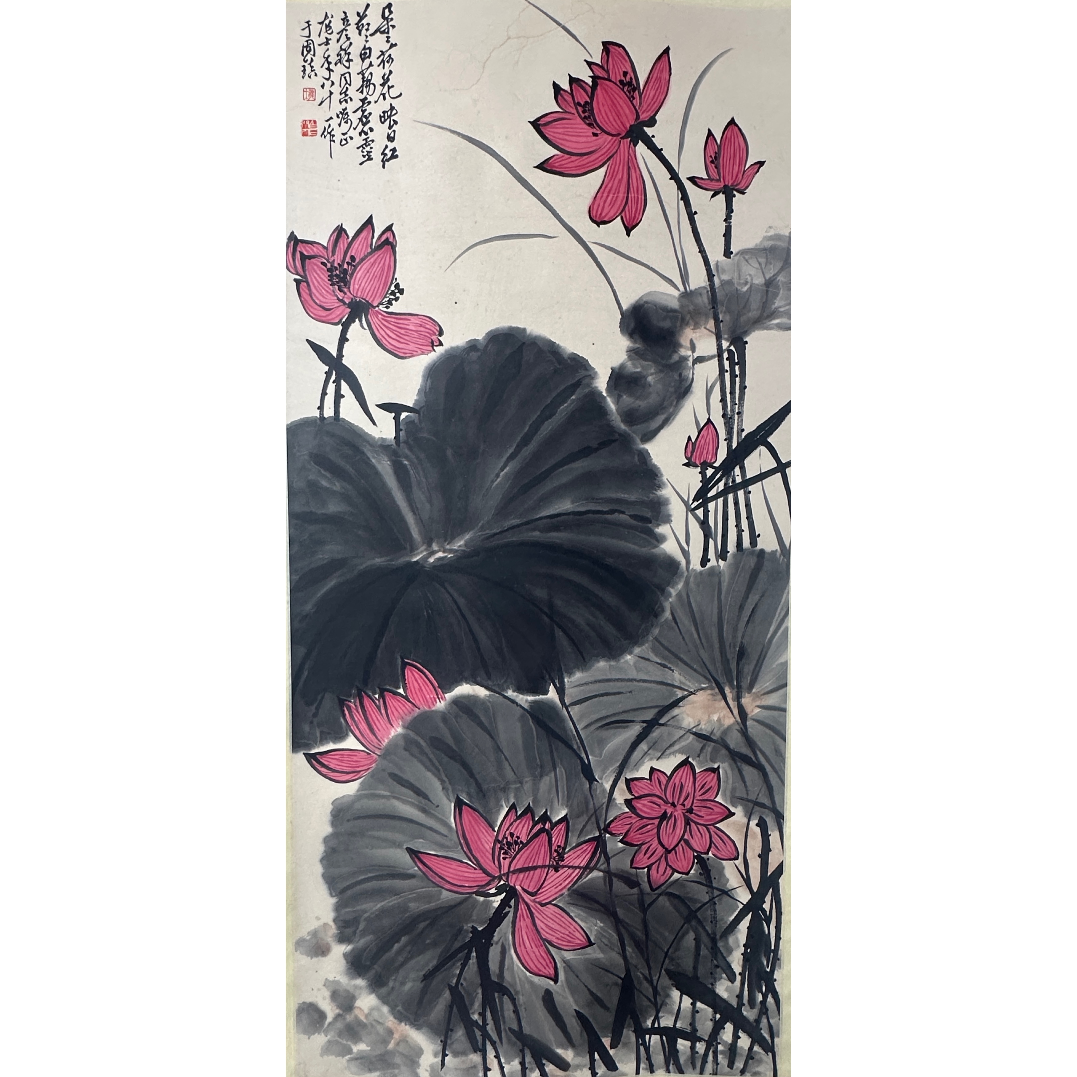 Lot 2266 萧龙士《花鸟图》142cm*67cm