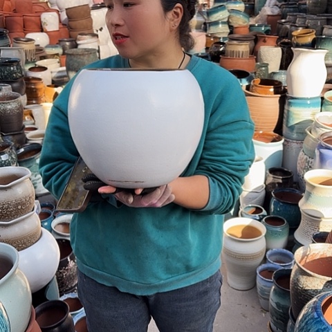 口20高23瑕疵盆子。