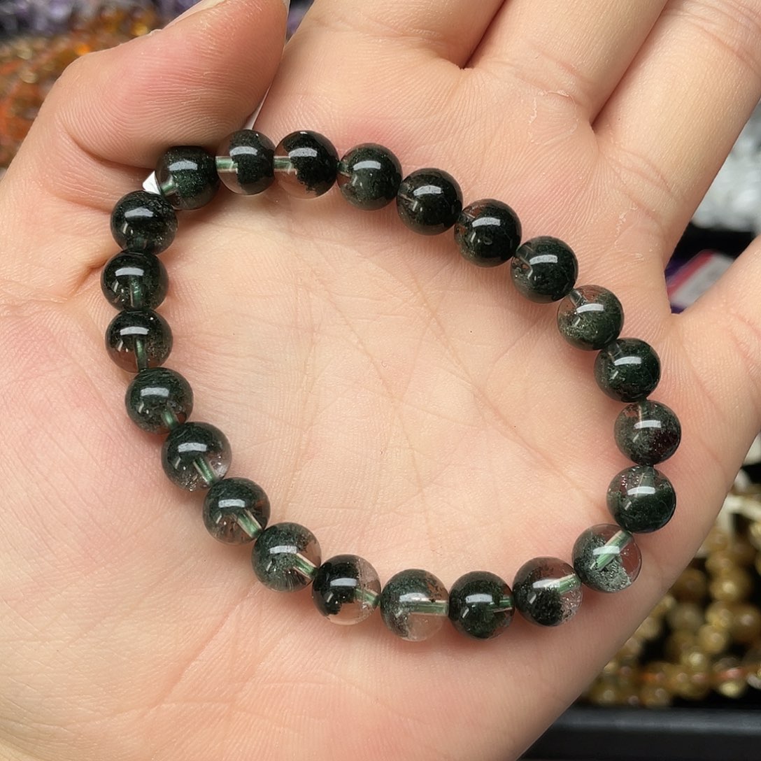 水晶手链未镶嵌绿幽灵8+