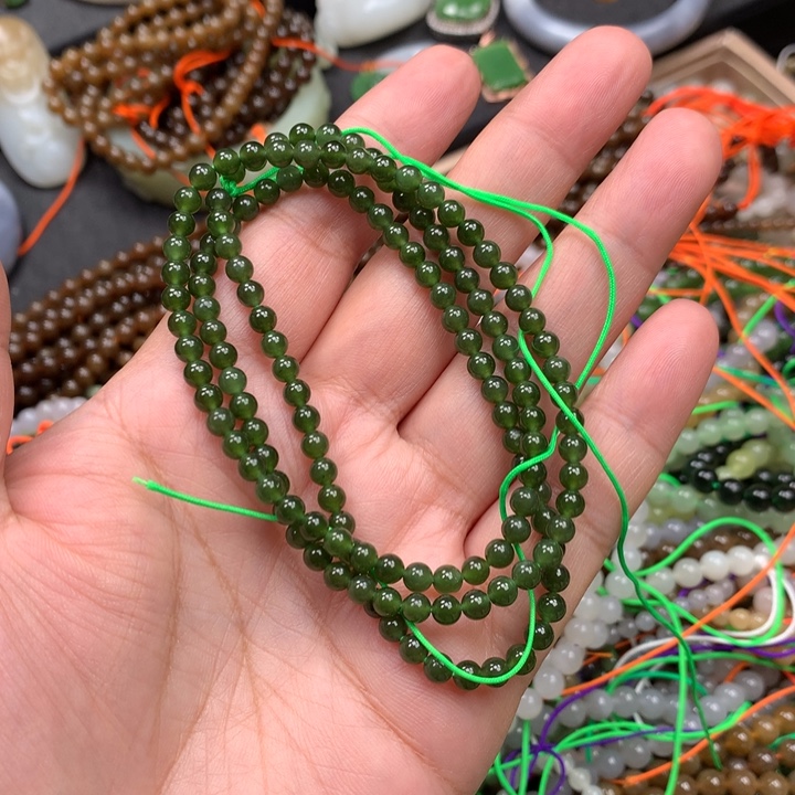 和田玉未镶嵌手链15