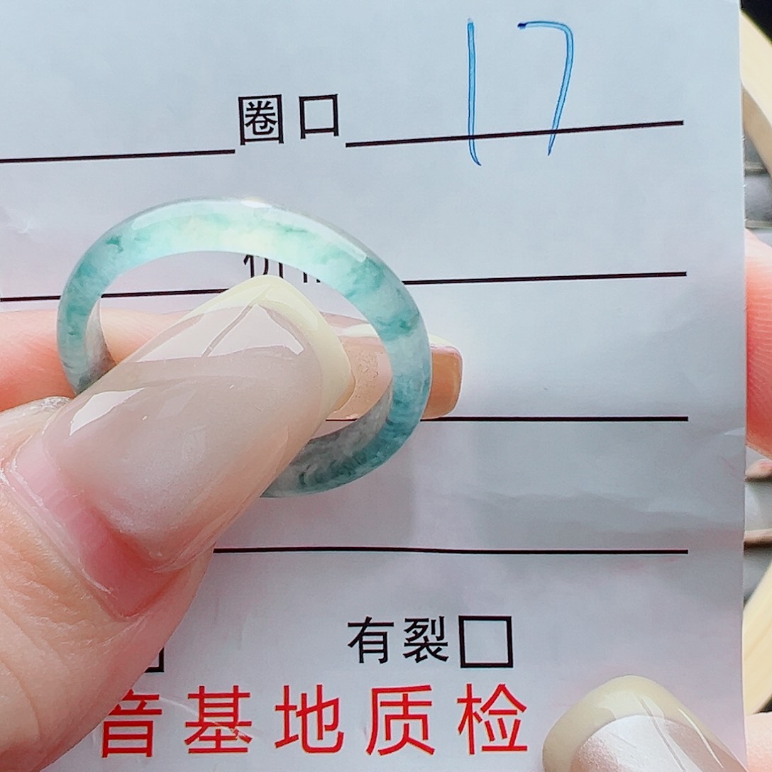 未镶嵌戒指翡翠戒圈