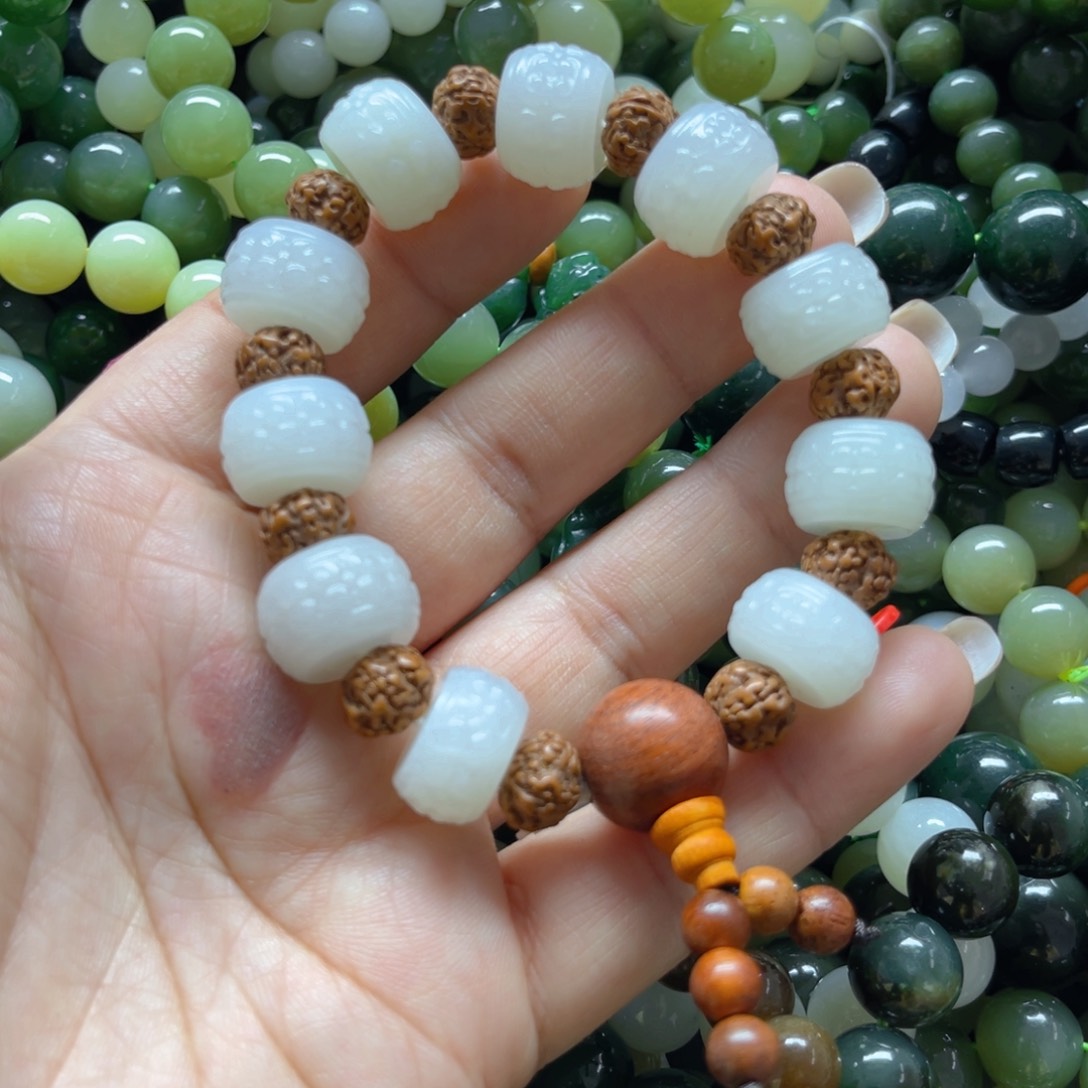 和田玉手链未镶嵌