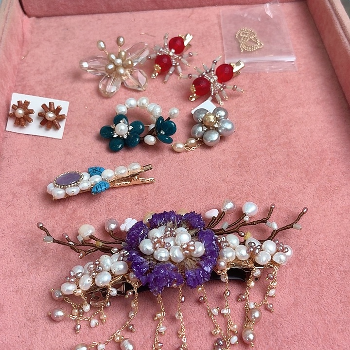 *****淡水珍珠发饰未镶嵌