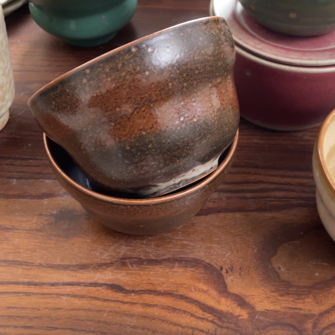 瓷片一对景德镇手工手作