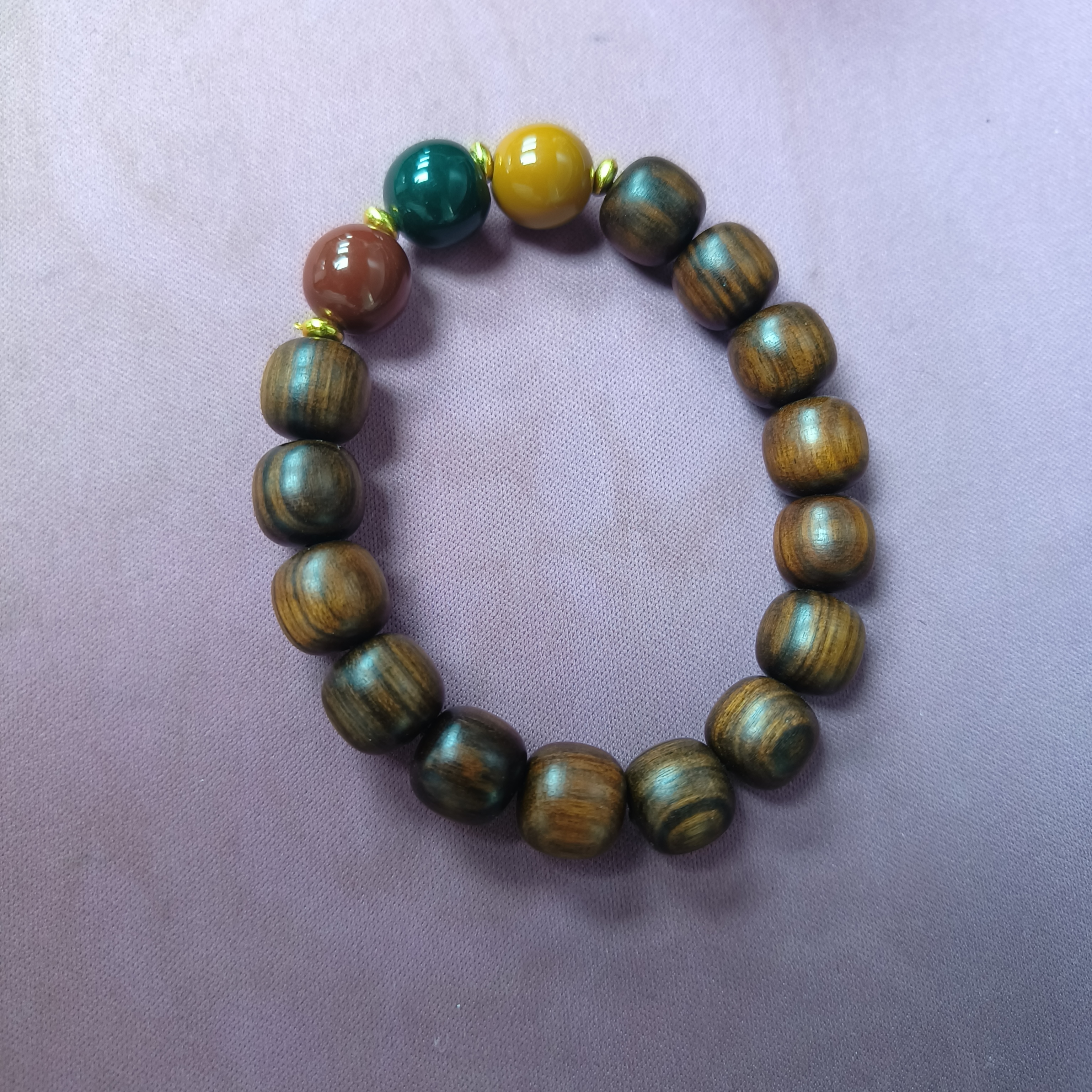 非金属木质手链 D129手工精品手串(不带礼盒)