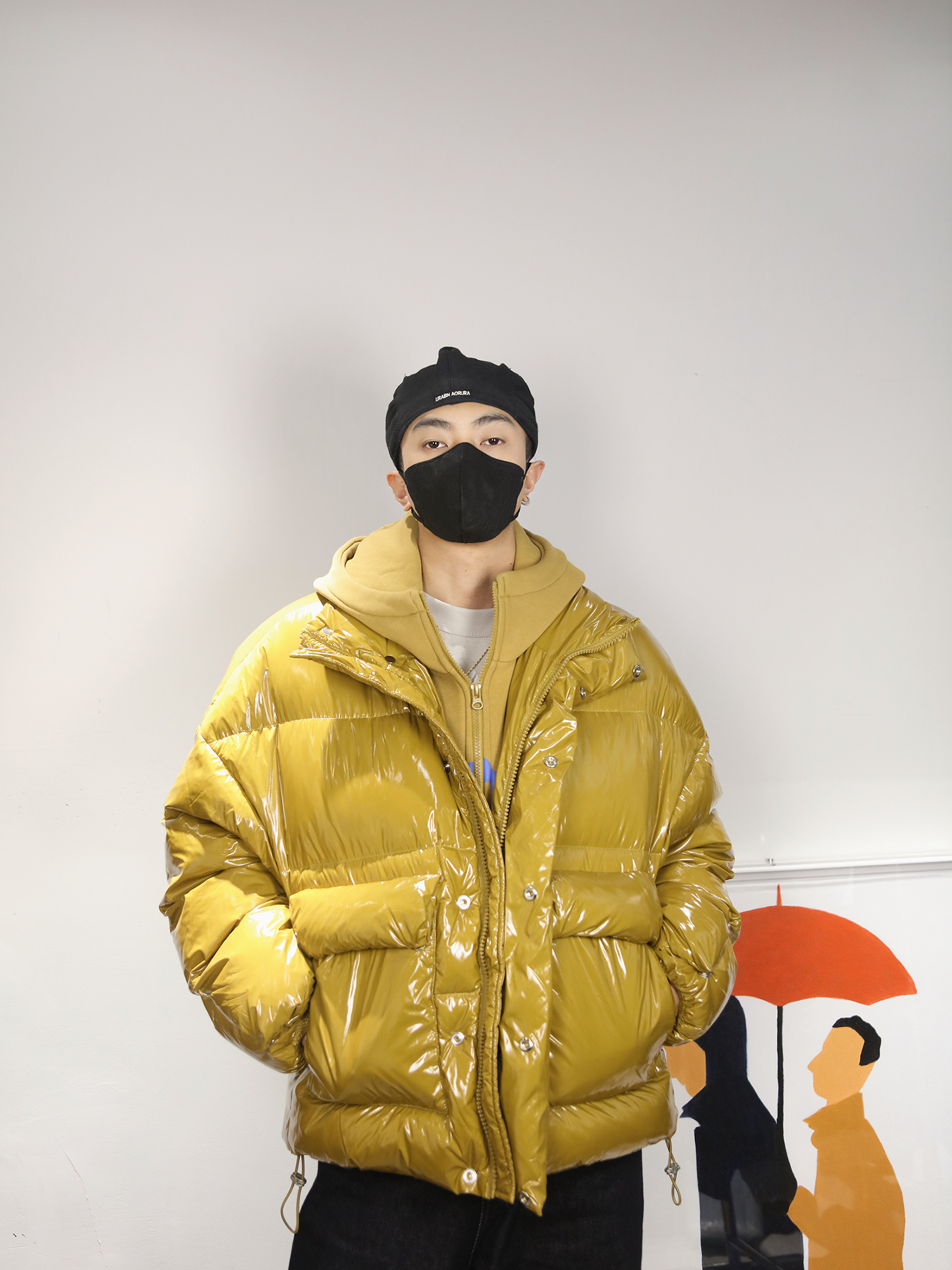 【12.12福利款】假两件拼接款连帽冬季保暖廓版羽绒服外套