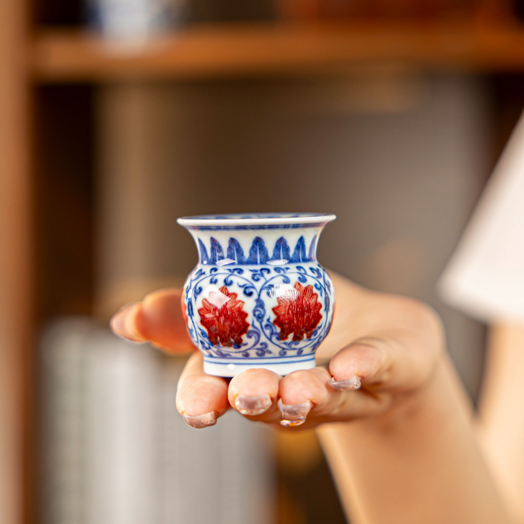 【央广非遗】 屹朴周年福利缠枝盖置 yipu319 手绘