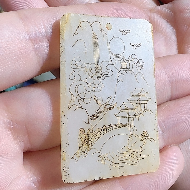 和田玉未镶嵌颈饰