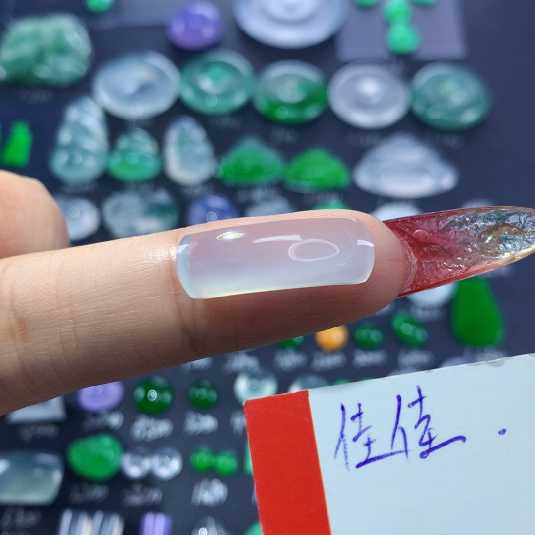 翡翠颈饰未镶嵌纯天然缅甸翡翠A货