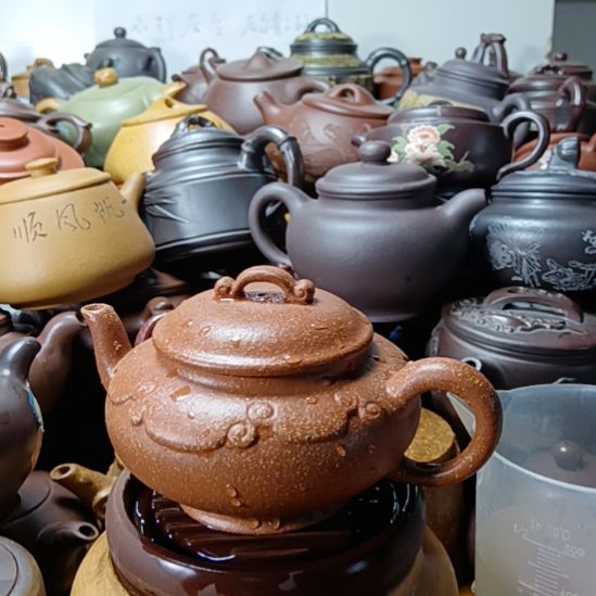 茶壶紫砂宜兴原矿降坡泥柴烧手工冯老350cc紫砂壶