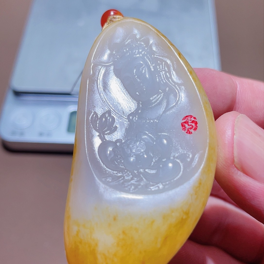 和田玉颈饰未镶嵌d 1