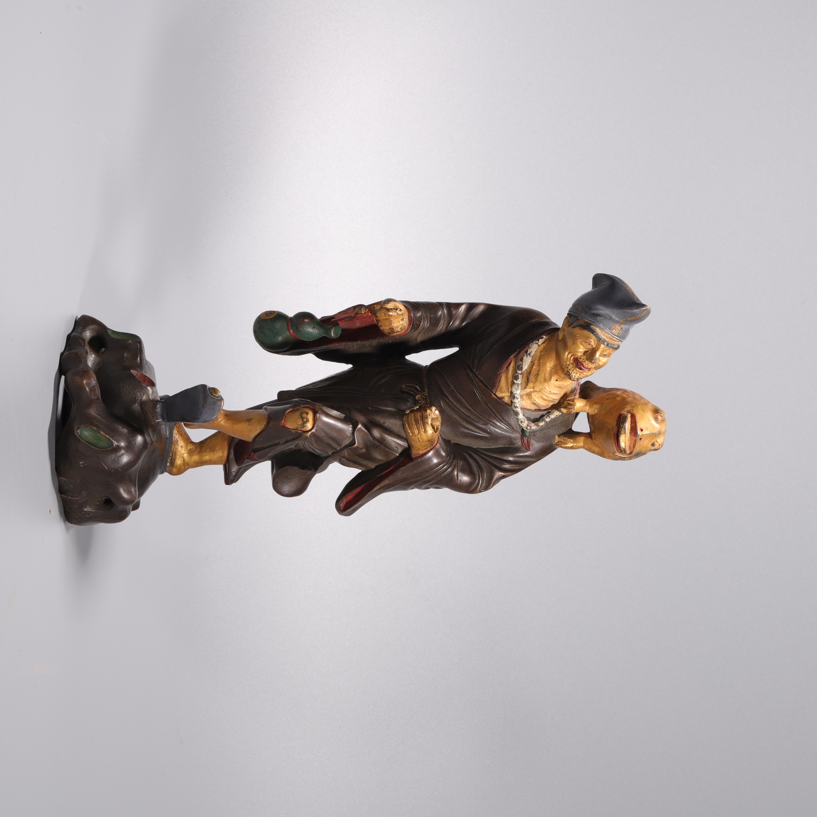 lot32  清代  铜泥金济公