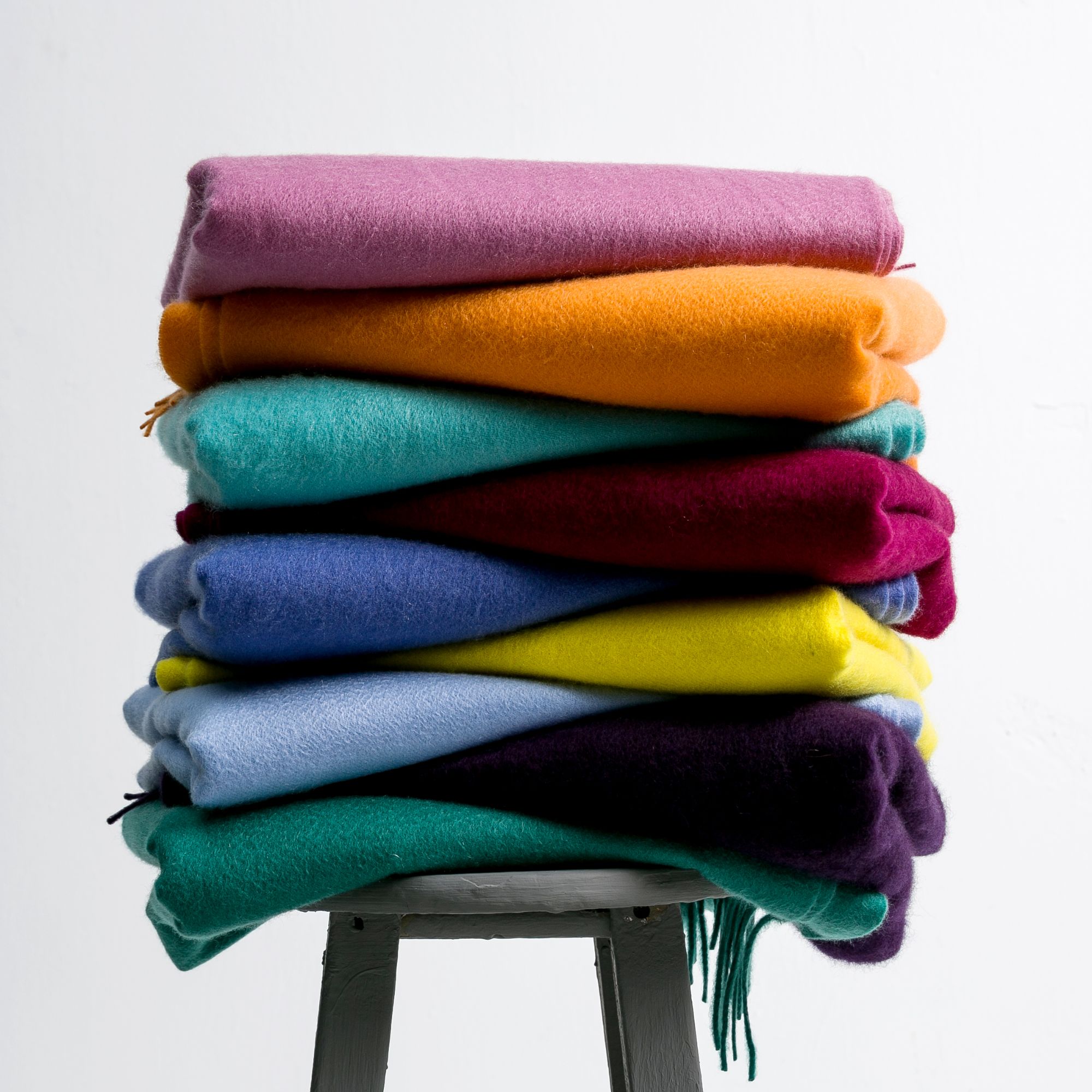 羊绒素色大披肩70*180秋冬必备百搭加厚韩版