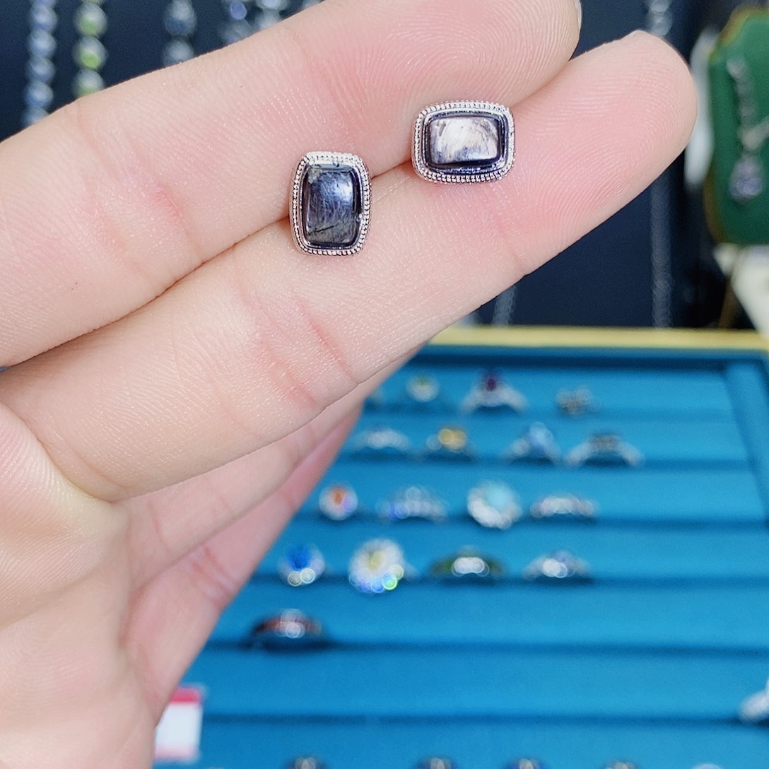 紫晶珠宝半成品银S925镶嵌