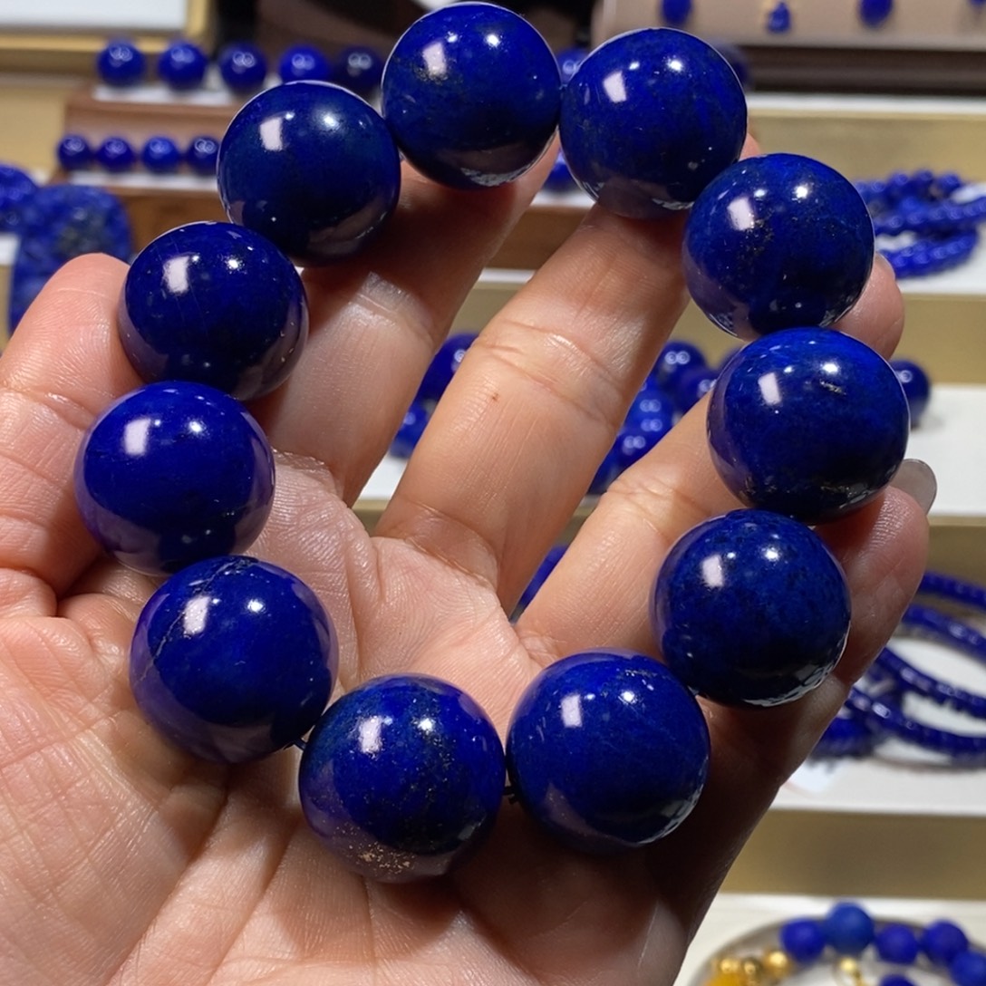 向***暖青金石未镶嵌手串21m