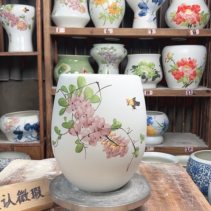 摆件但盆紫藤 新款陶瓷