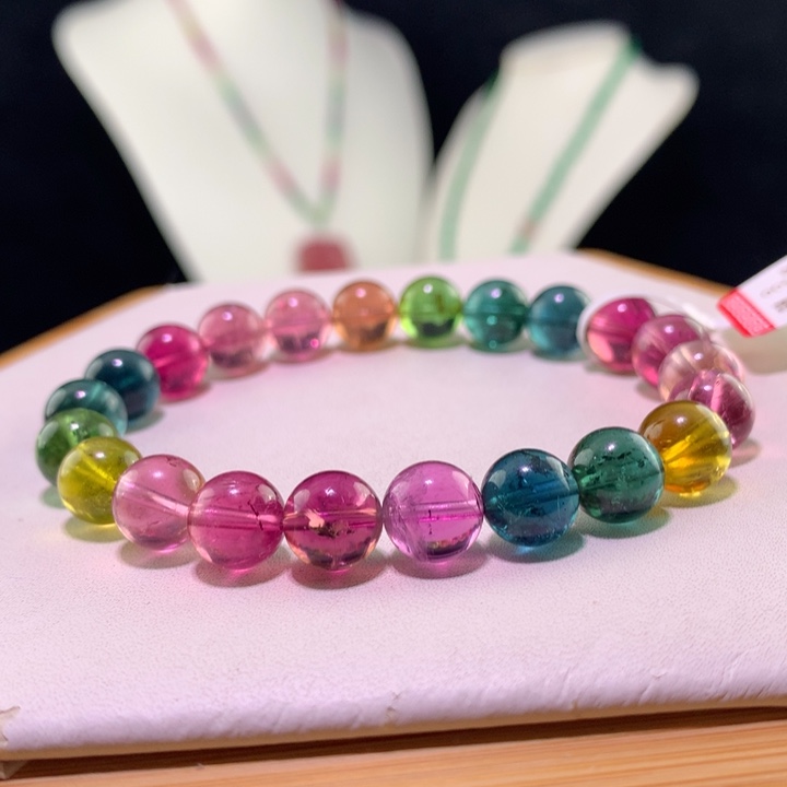 双色碧玺手链未镶嵌