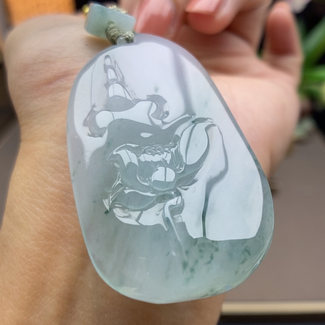 翡翠未镶嵌颈饰吊坠32