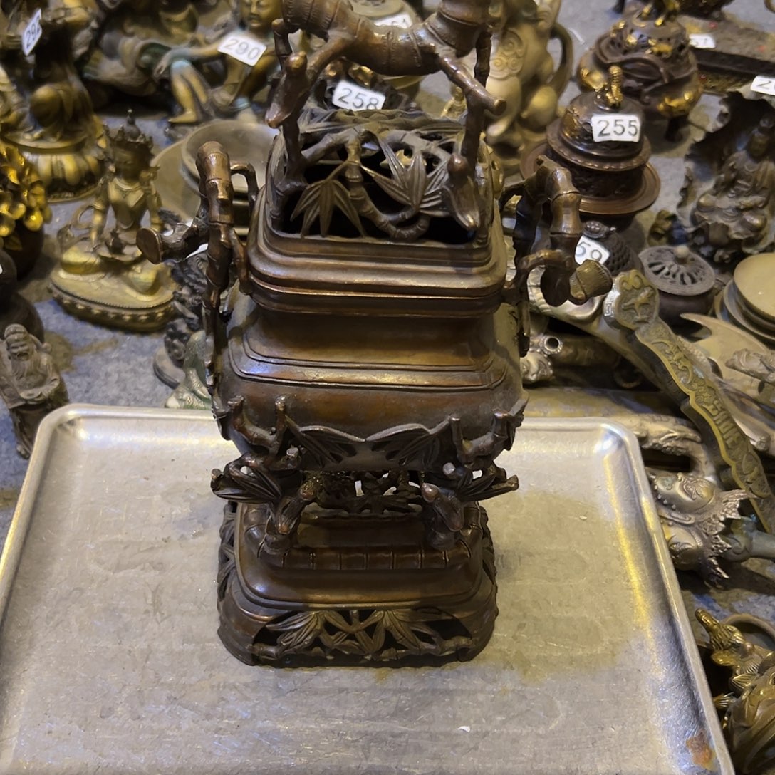 黄铜摆件，文房摆件