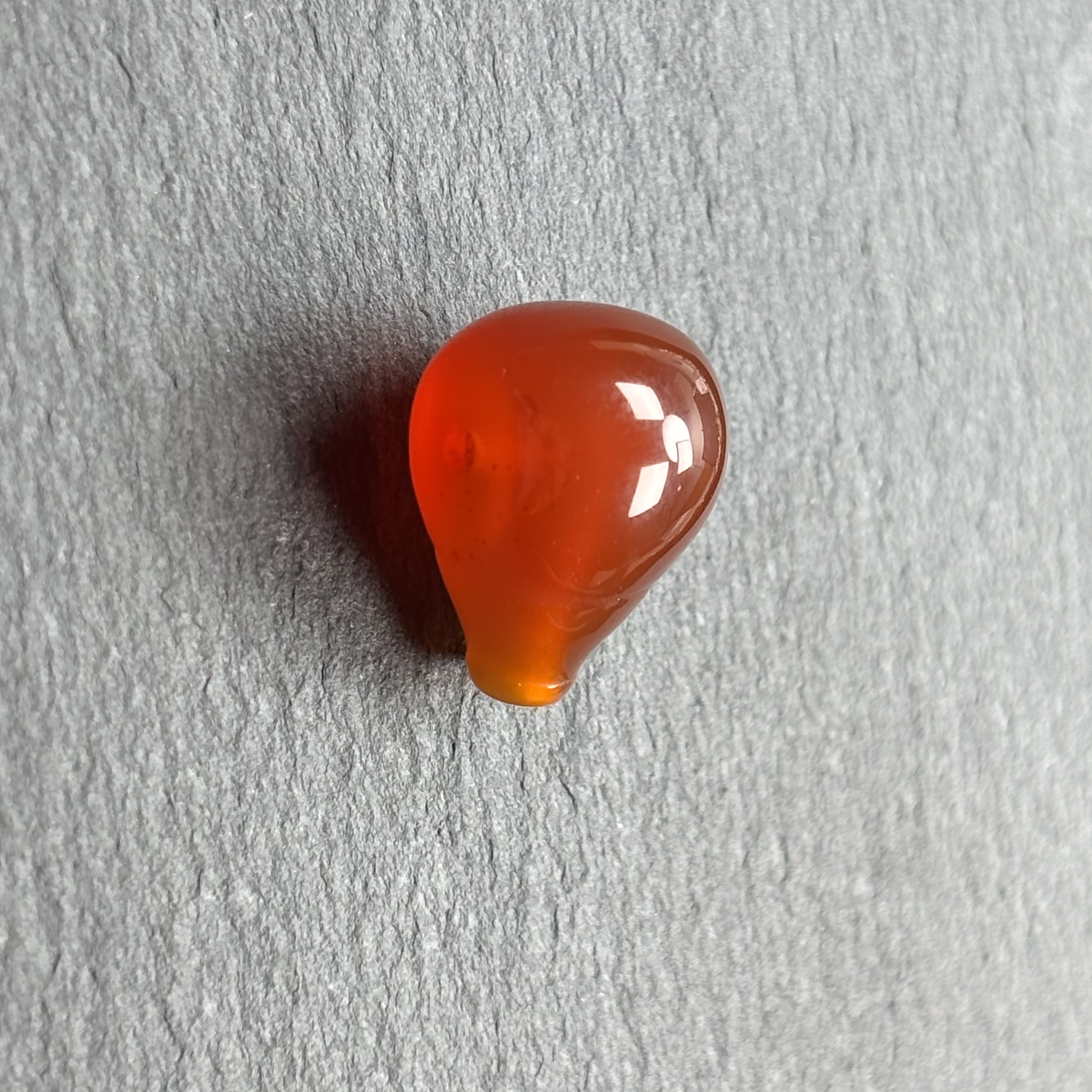 原矿川料樱桃红玛瑙西施壶小奶嘴一体三通10mm文玩配饰