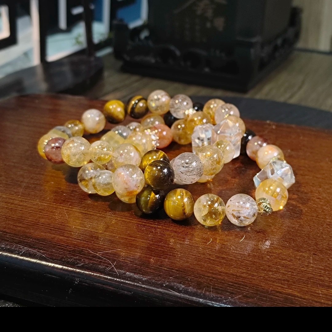 【村有晶品】原创“采花忙”单圈手链 多样性发一件 约8-10mm 251ZBDX