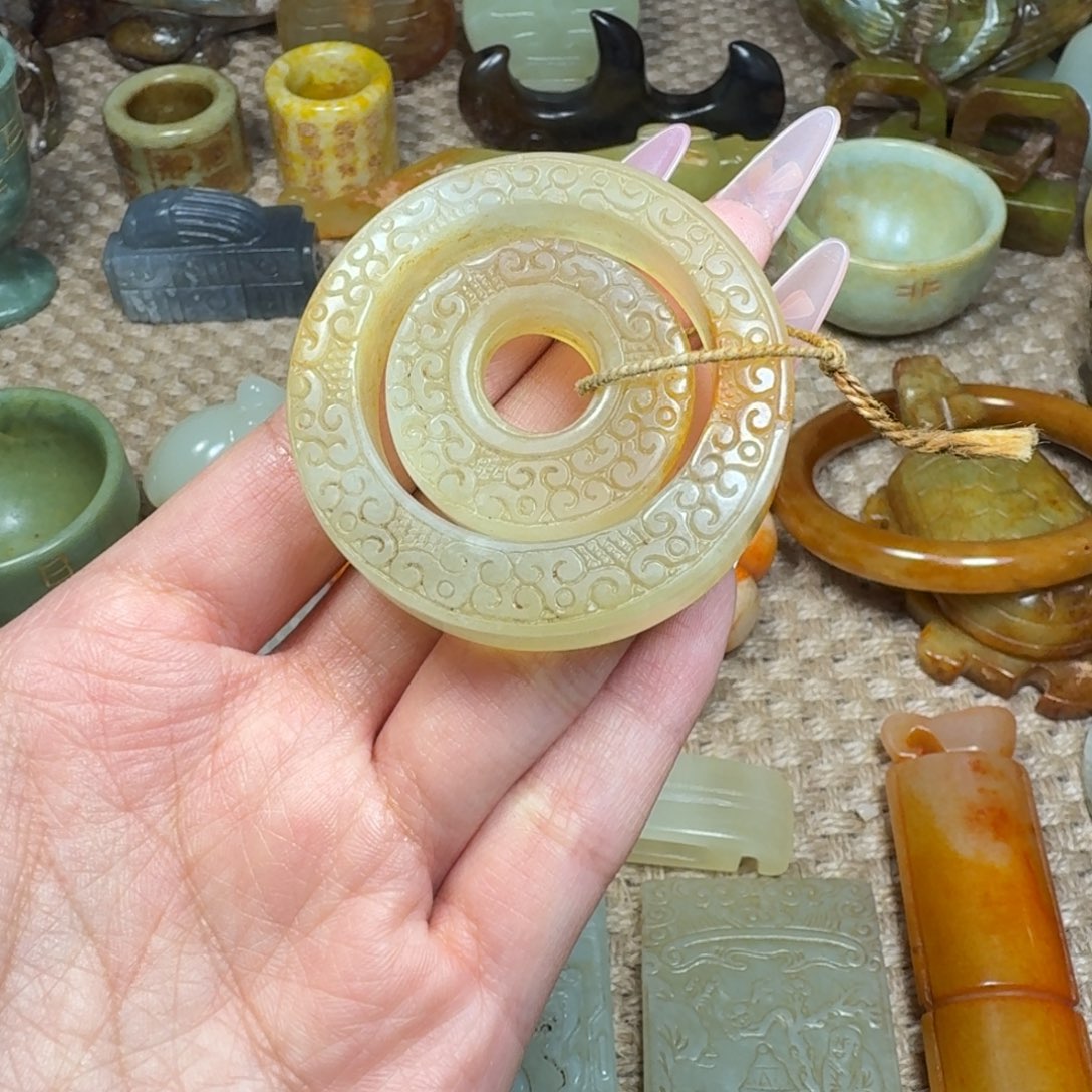 白玉菩提吊坠挂件