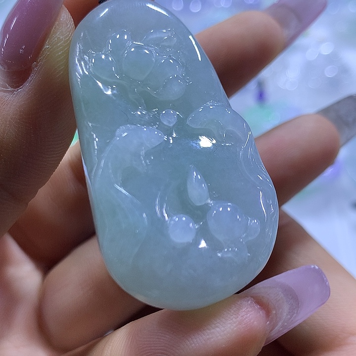 翡翠未镶嵌颈饰天然翡翠A货吊坠