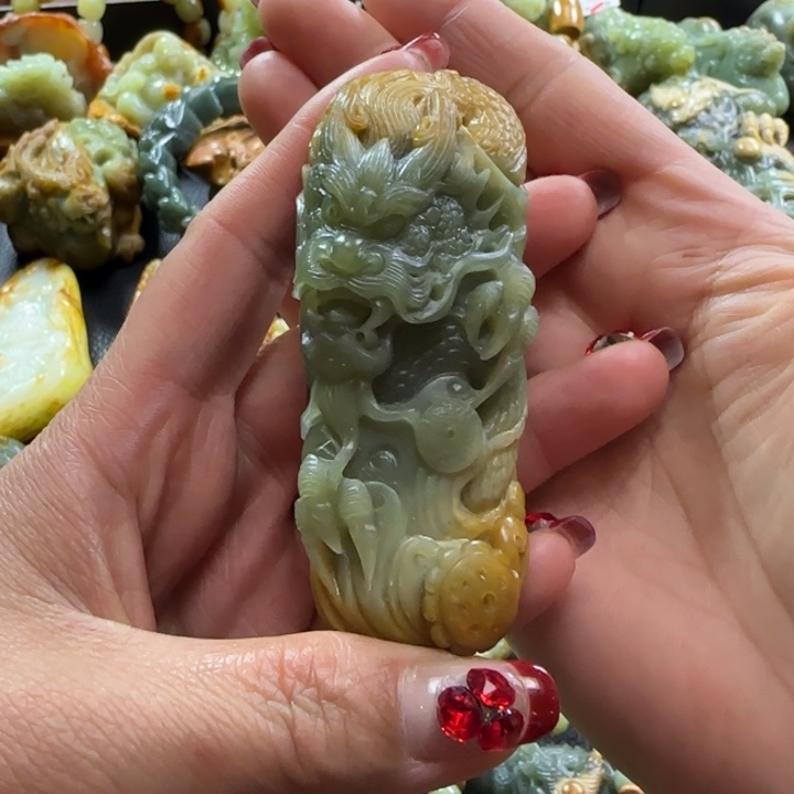 和田玉手把未镶嵌