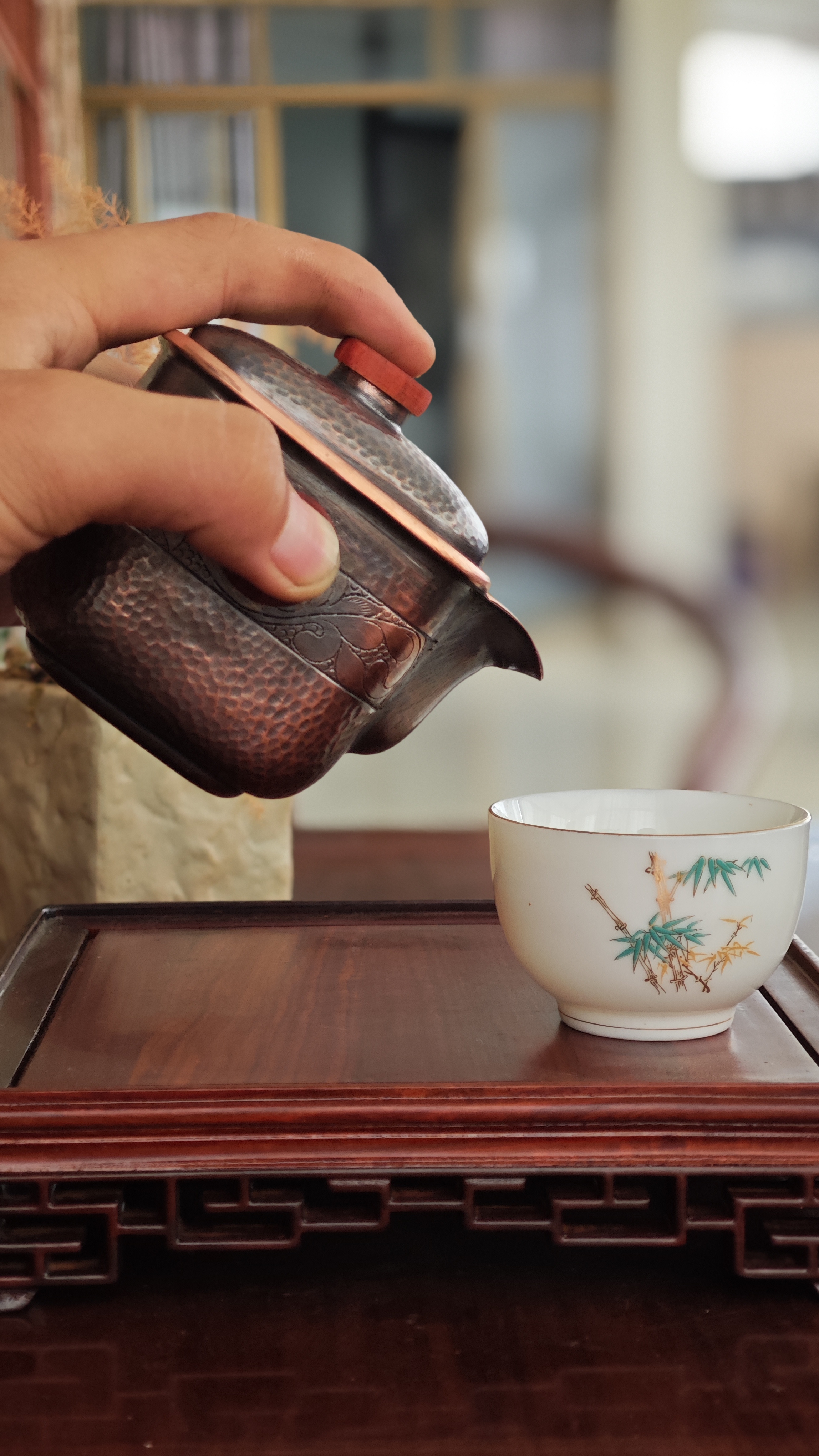 手抓壶旅行陶瓷茶具便携户外车载茶器套装锤纹全手工复古家用