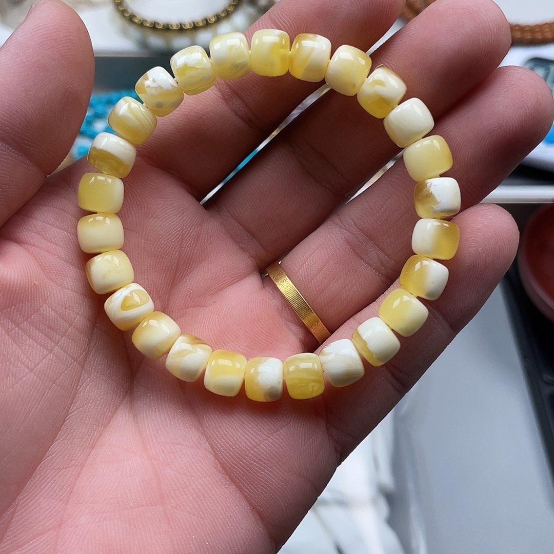 手链琥珀未镶嵌老型