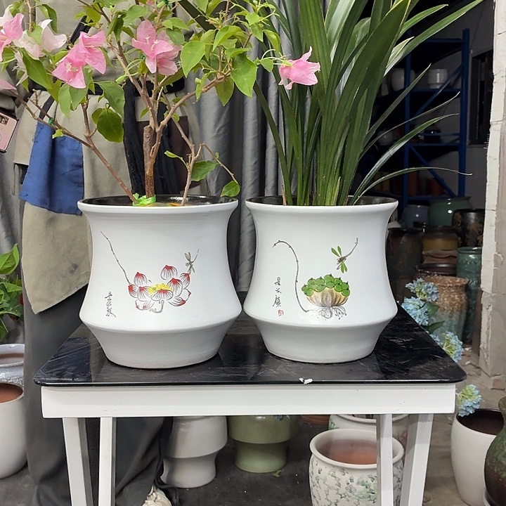 20×21粗陶花盆有孔