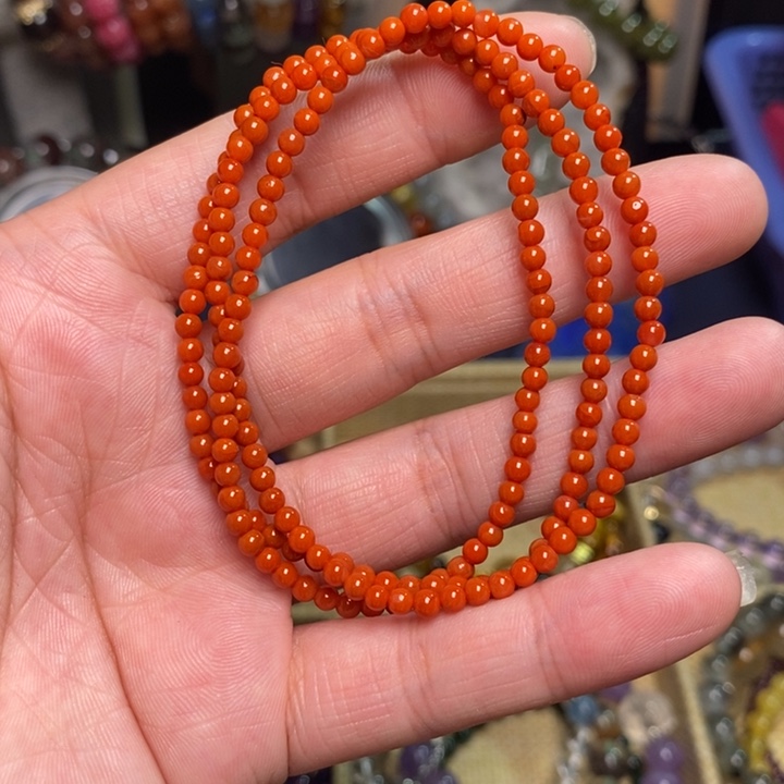 南红玛瑙手串未镶嵌