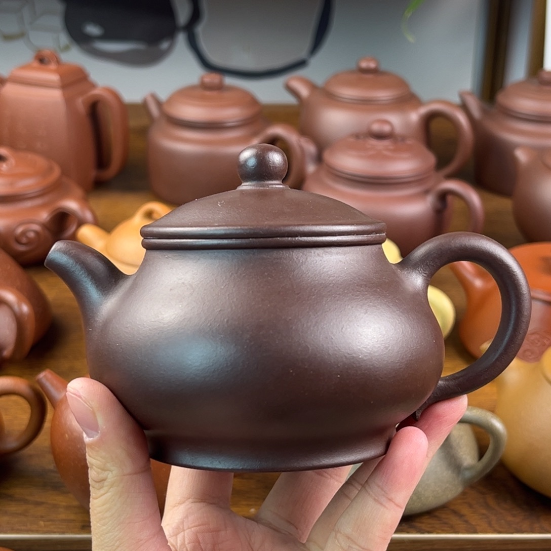 建***胖紫砂茶壶手工制作工艺精湛