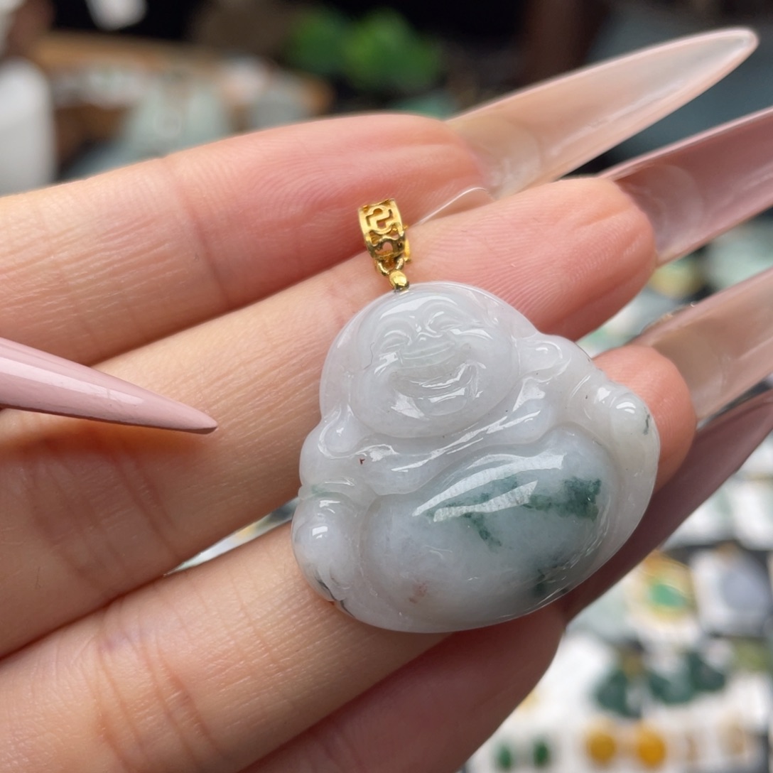 翡翠银S925镶嵌颈饰翡翠