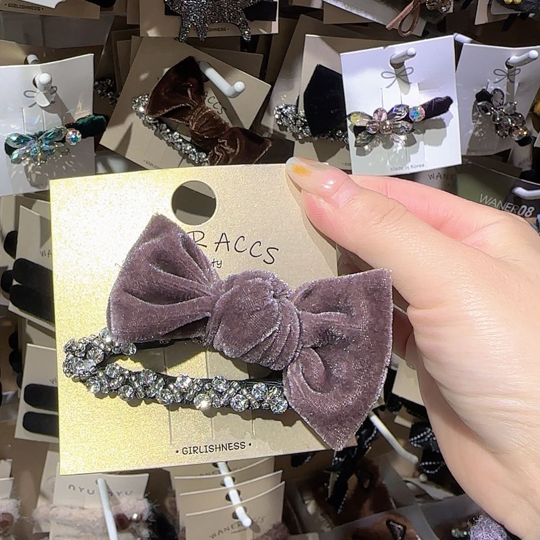 皮质非金属蝴蝶结压夹