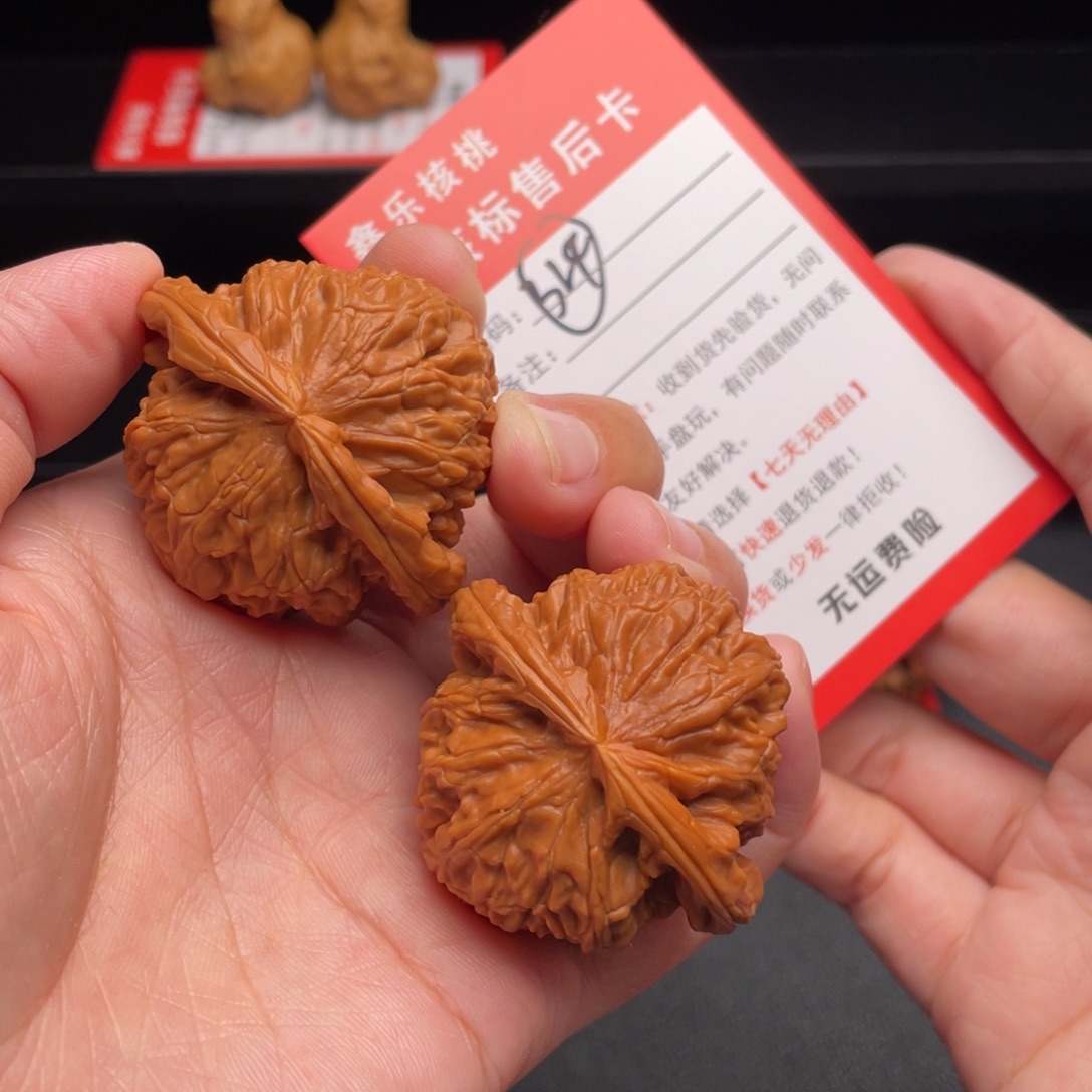 文玩核桃把件白狮子43