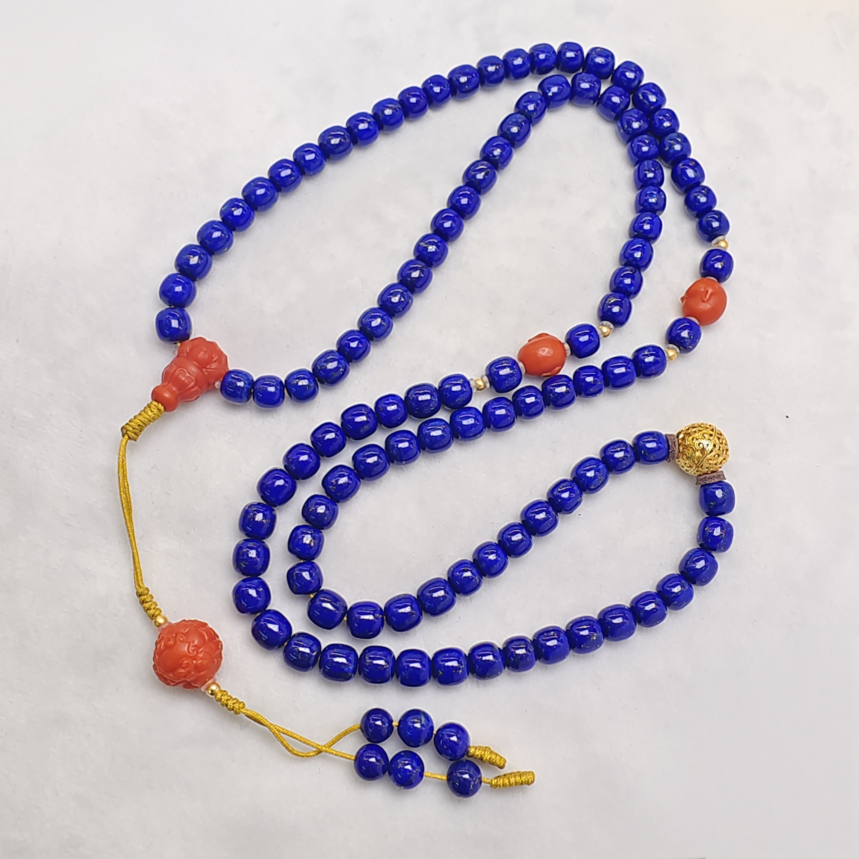 青金石南红项链 多样性发一件 N030627