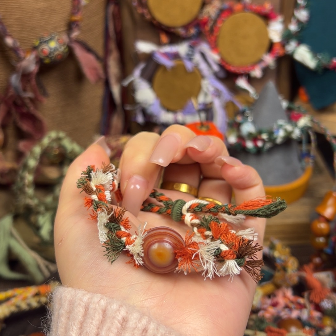 玛瑙/玉髓未镶嵌颈饰手绳