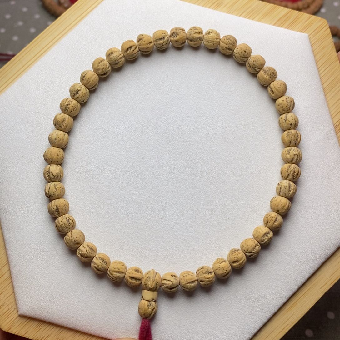 柏香籽/百香籽吊坠手作热振原桩微磨手持7.3-7.5左右