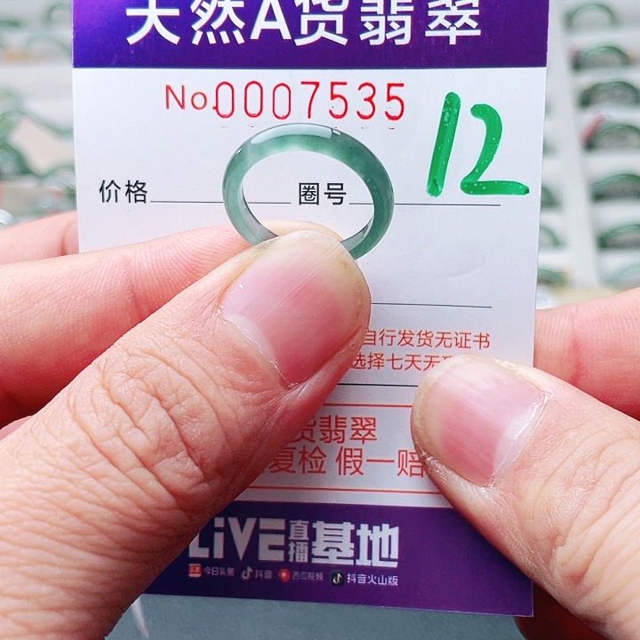 翡翠未镶嵌戒指天然A货翡翠戒指