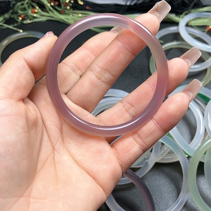 【闪购商品】玛瑙/玉髓手镯未镶嵌面****开