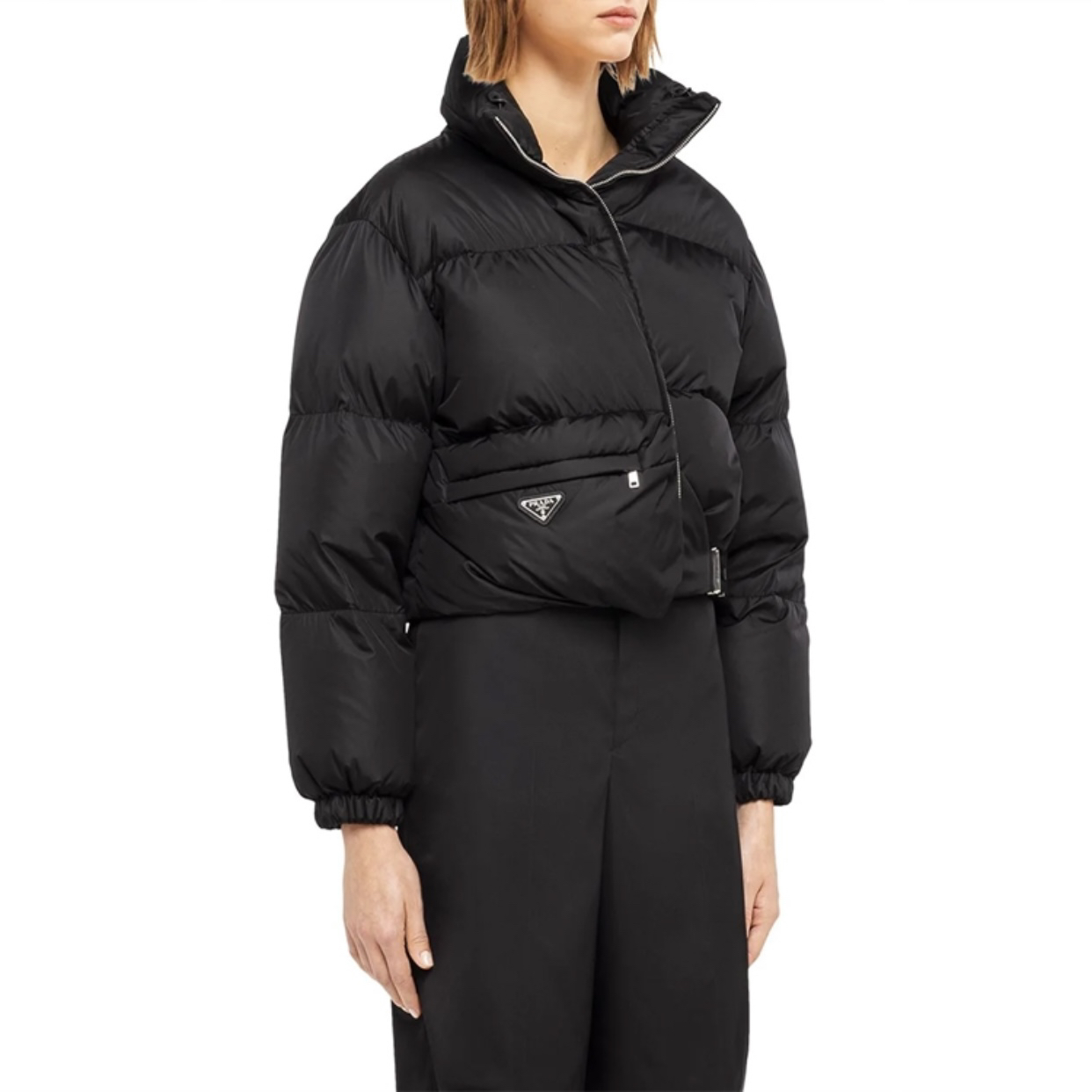 99新 Prada/普拉达 xse55 FW21短款夹克外套 锦纶 38码